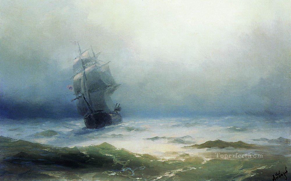 La tempestad 1899 Romántico Ivan Aivazovsky ruso Pintura al óleo